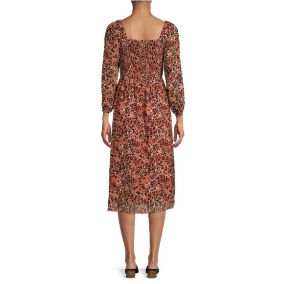 Women's Khaleesi Square Neck Lightweight Midi Dress Size M - Picture 3 of 5